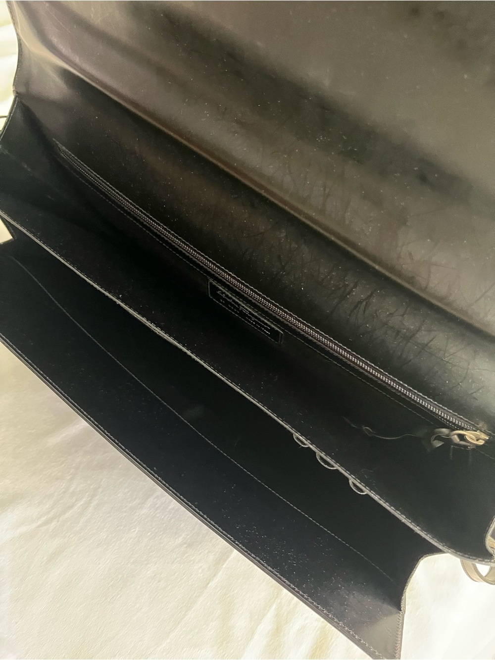 Ferragamo Black Leather Business Bag - Picture 5 of 6